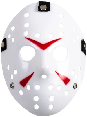 Jason Inspired White Hockey Halloween Mask