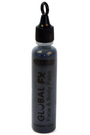 Jet Black Face and Body Glitter Applicator Tube