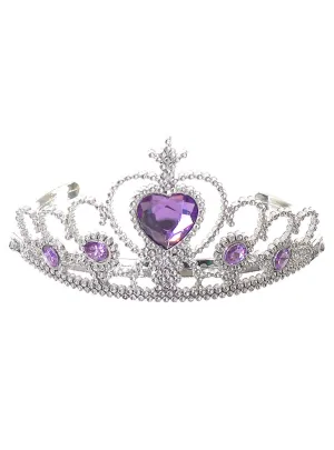 Jewelled Purple and Silver Princess Costume Tiara