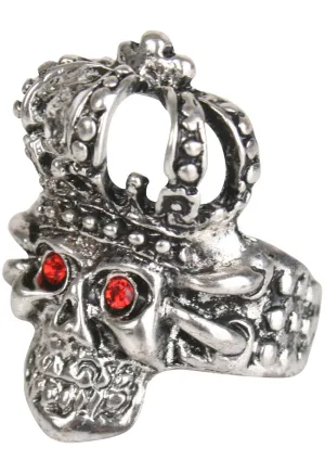 Jewelled Skull Halloween Costume Ring