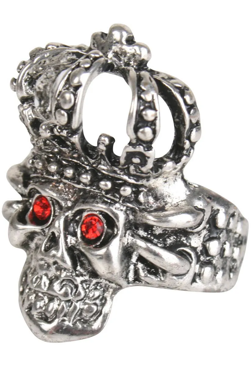 Jewelled Skull Halloween Costume Ring