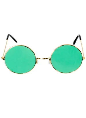 John Lennon Round Green Hippie Costume Glasses