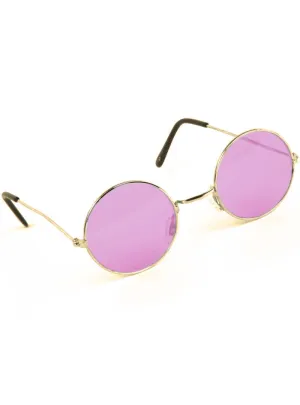 John Lennon Round Pink Teashade Hippie Sunglasses