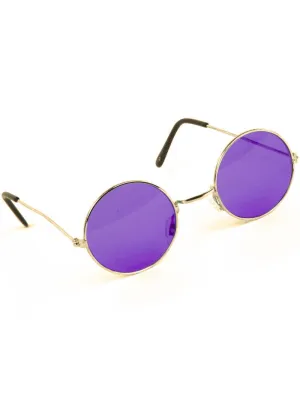 John Lennon Round Purple Teashade Hippie Sunglasses