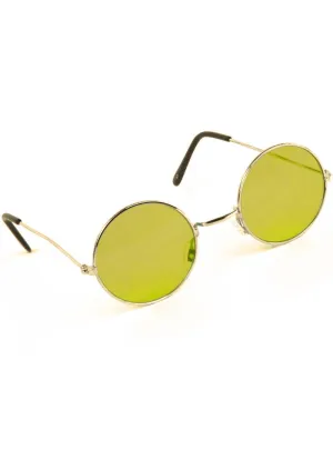 John Lennon Round Yellow Teashade Hippie Sunglasses