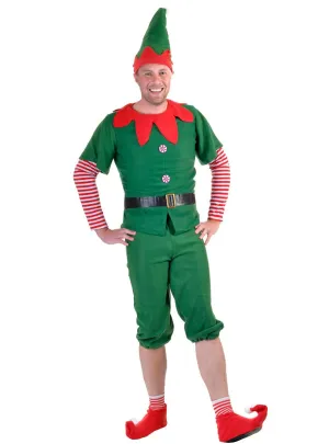 Jolly Green Christmas Elf Mens Fancy Dress Costume