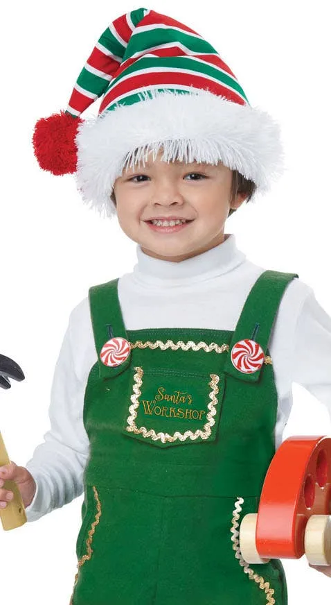 Jolly Lil' Green Elf Toddler Kids Christmas Costume
