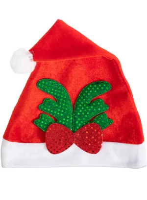 Jolly Red and Green Christmas Santa Hat
