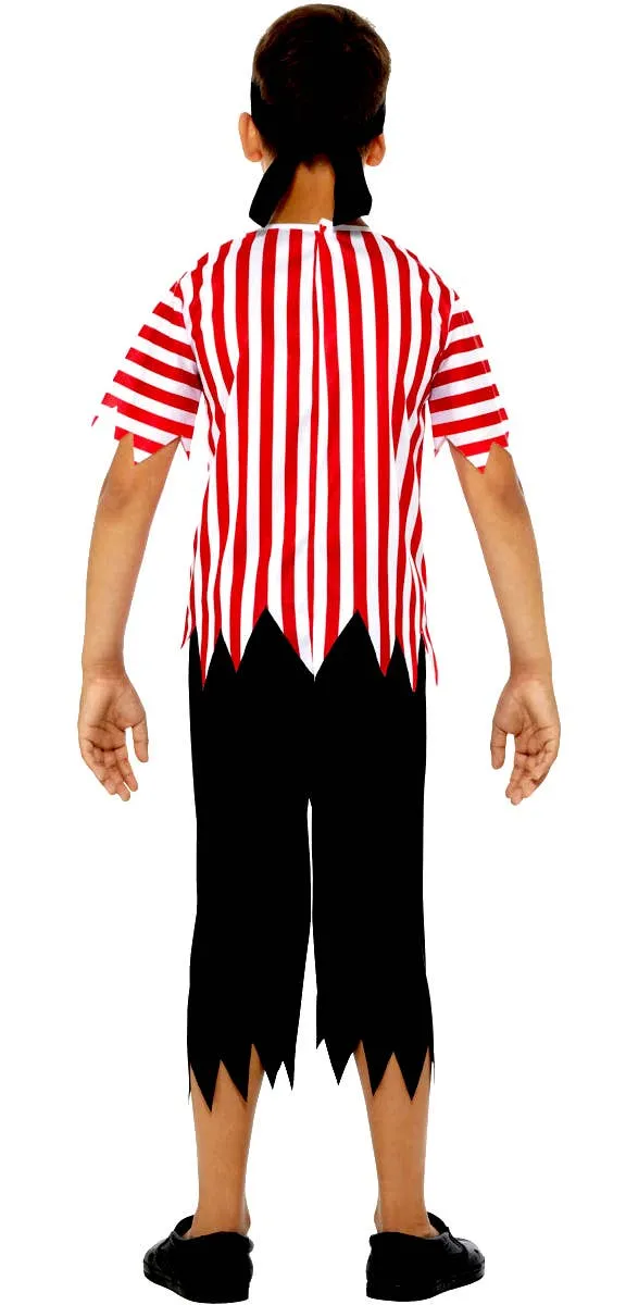 Jolly Roger Pirate Boys Fancy Dress Costume