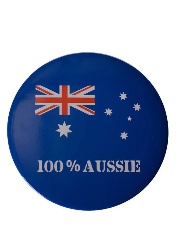 Jumbo Australia Day 100% Aussie Badge