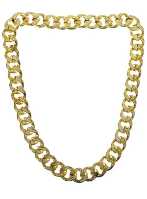 Jumbo Gangster Gold Chain Bling Costume Necklace