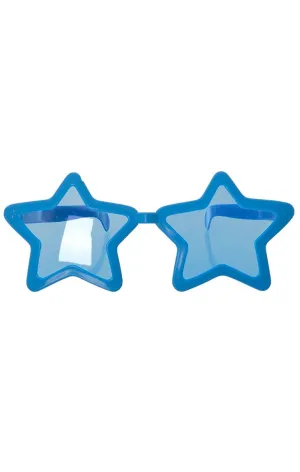 Jumbo Novelty Blue Star Sunglasses Costume Accessory