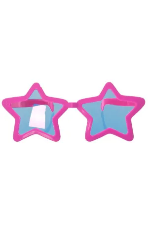Jumbo Novelty Pink Star Sunglasses Costume Accessory