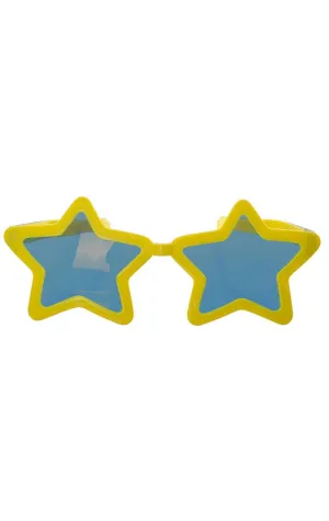 Jumbo Novelty Yellow Star Sunglasses Costume Accessory