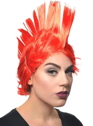Jumbo Red Adults Punk Mohawk Costume Wig