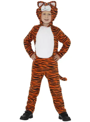 Jungle Tiger Boys Animal Jumpsuit Onesie Costume