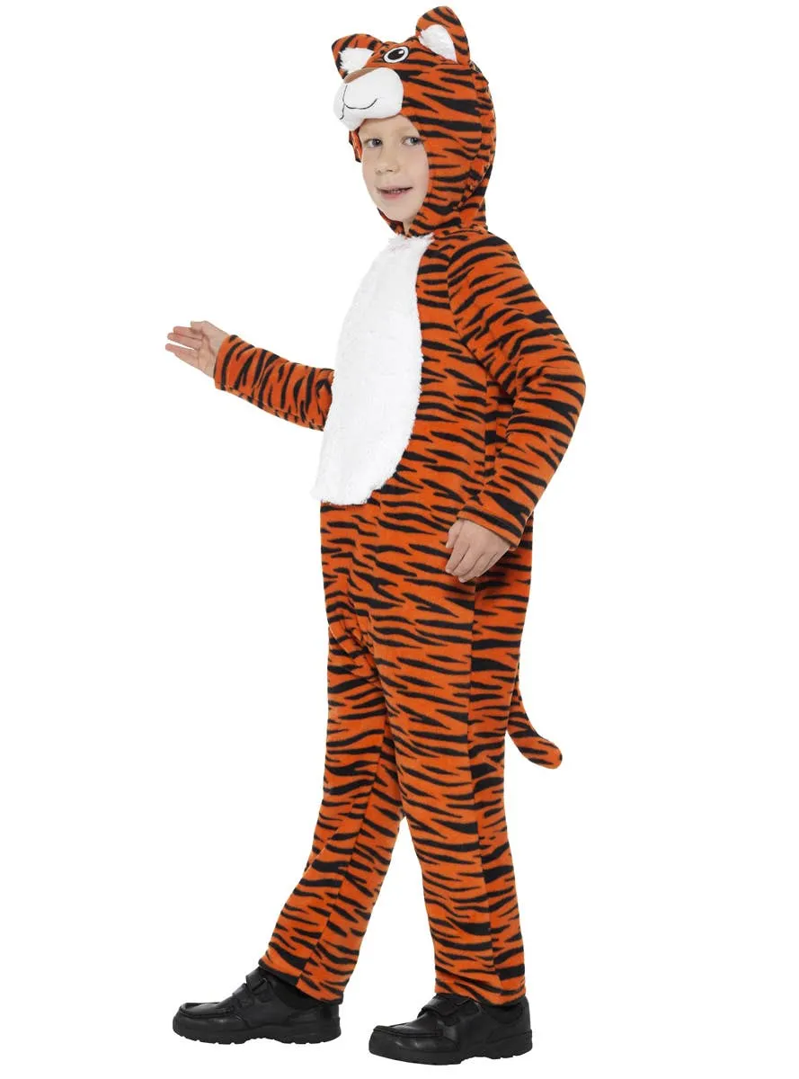 Jungle Tiger Boys Animal Jumpsuit Onesie Costume