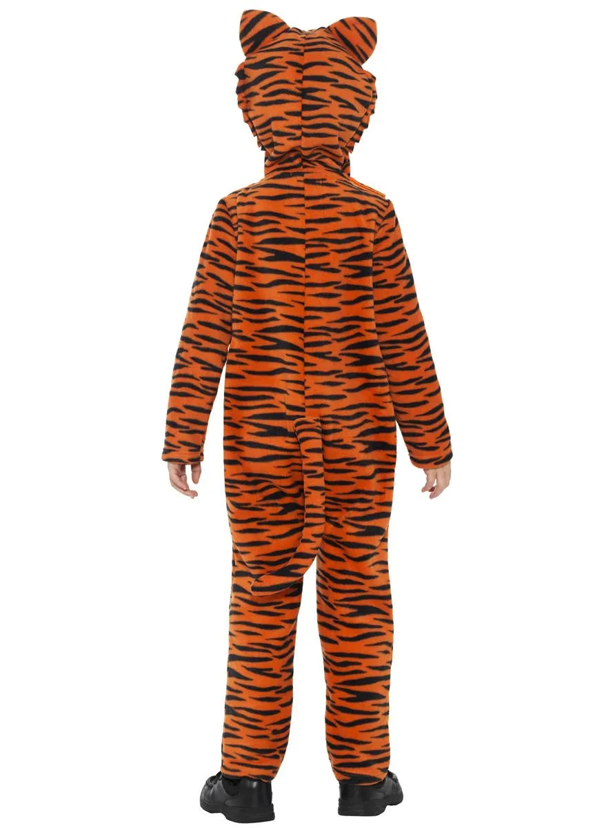 Jungle Tiger Boys Animal Jumpsuit Onesie Costume