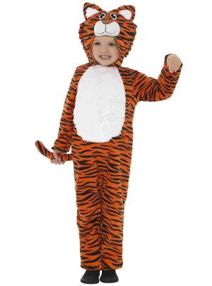 Jungle Tiger Girls Animal Jumpsuit Onesie Costume