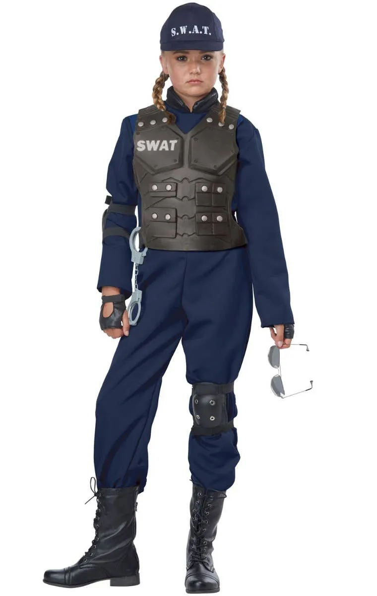 Junior SWAT Officer Kids Police Dress Up Costume