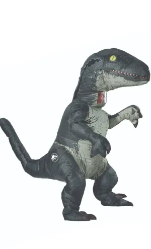 Jurassic World Blue Inflatable Dinosaur Adults Costume With Sound
