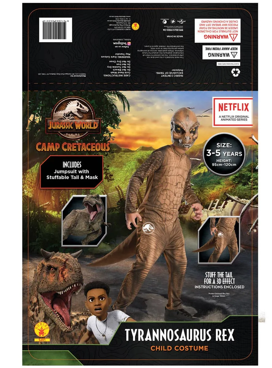 Jurassic World Camp Cretaceous Boys T-Rex Costume