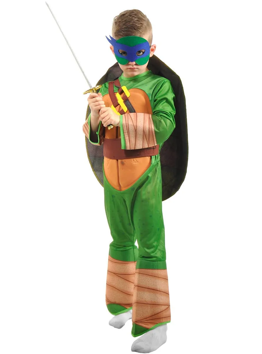 Karate Turtle Boys Blue Mask Dress Up Costume