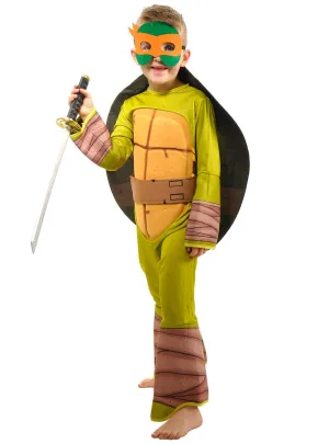 Karate Turtle Boys Orange Mask Dress Up Costume