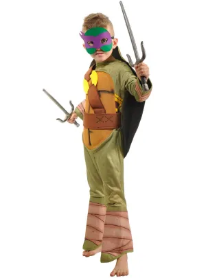 Karate Turtle Boys Purple Mask Fancy Dress Costume