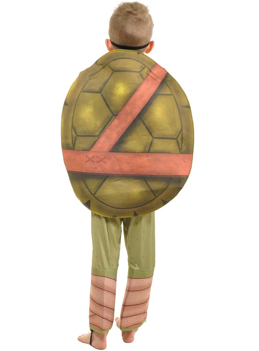 Karate Turtle Boys Purple Mask Fancy Dress Costume