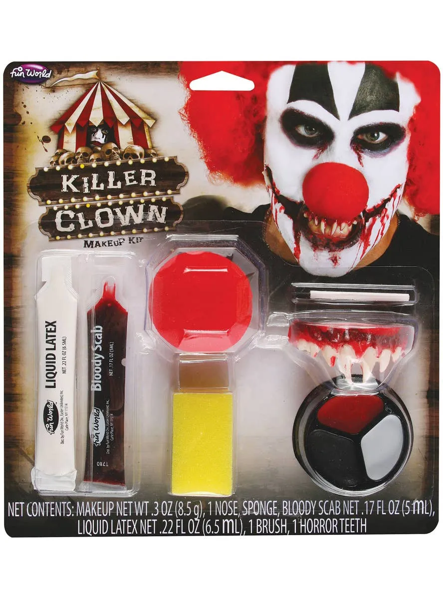 Killer Clown Halloween Makeup Kit