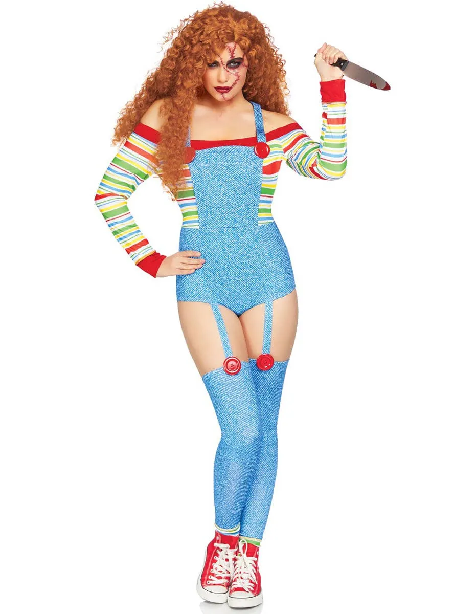 Killer Doll Womens Sexy Chucky Halloween Costume