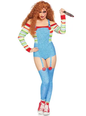 Killer Doll Womens Sexy Chucky Halloween Costume