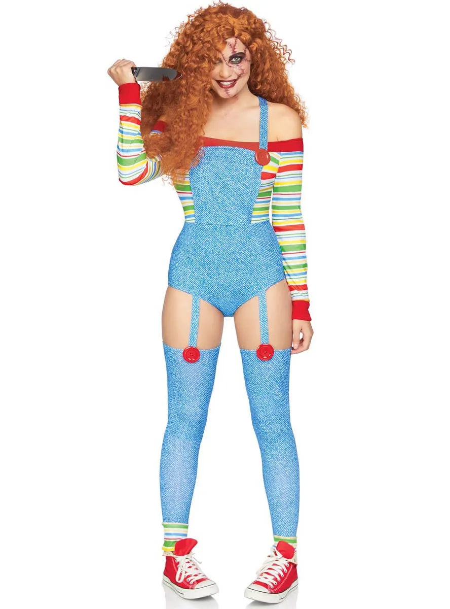 Killer Doll Womens Sexy Chucky Halloween Costume