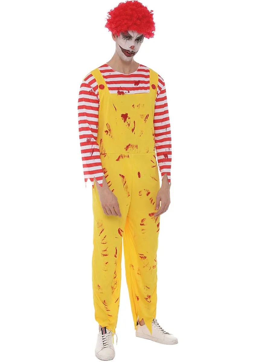 Killer Donald Clown Mens Halloween Costume