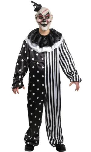 Killjoy Clown Mens Sinister Circus Halloween Costume