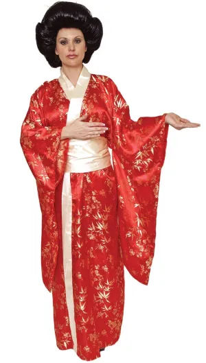 Kimono Womens Japanese Geisha Fancy Dress Costume
