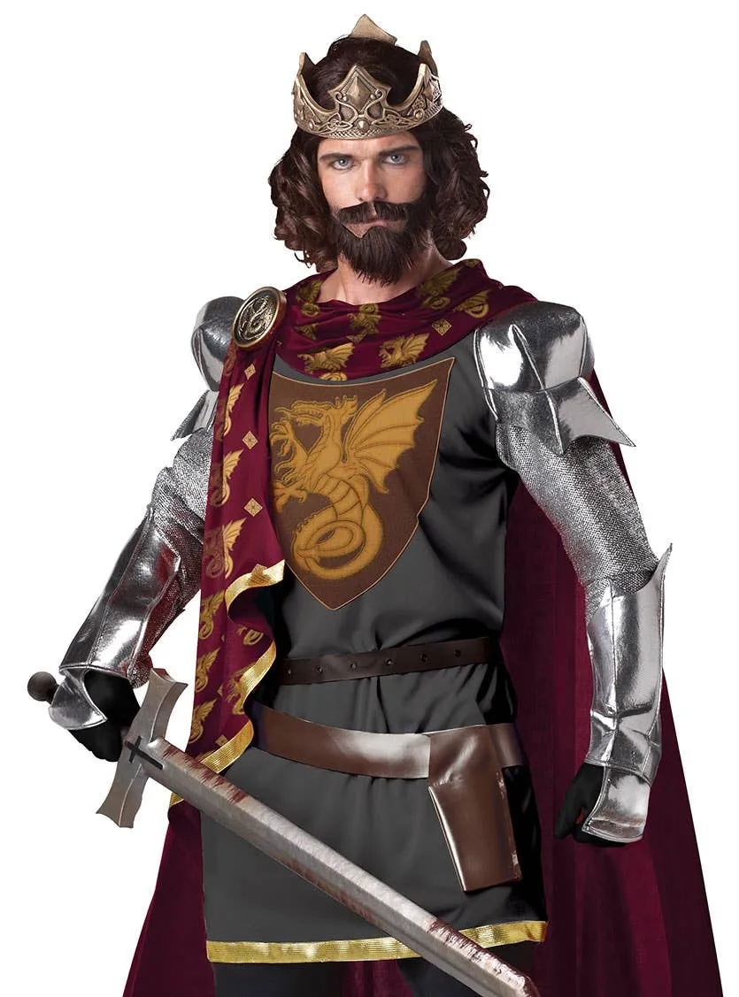 King Arthur Deluxe Mens Medieval Fancy Dress Costume