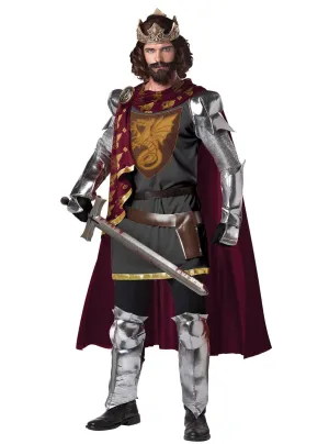 King Arthur Deluxe Mens Medieval Fancy Dress Costume