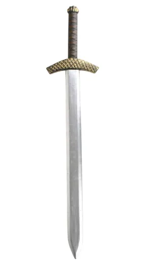 King Arthur Long Medieval Silver Toy Sword Weapon