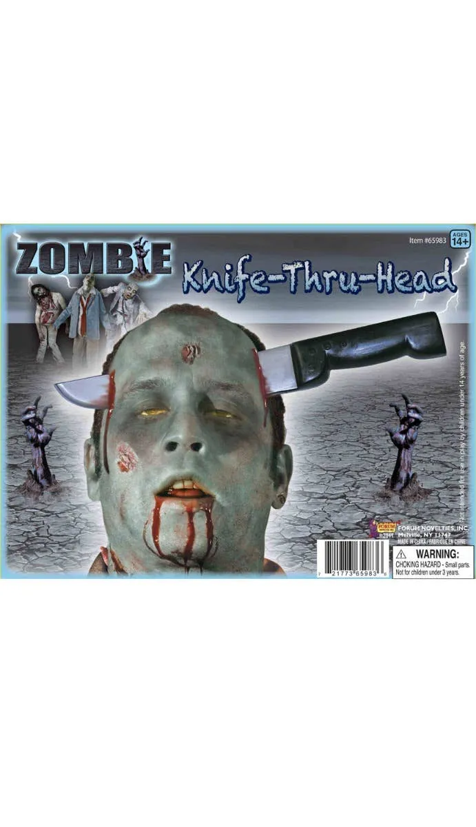Knife Through Head Halloween Costume Accessory