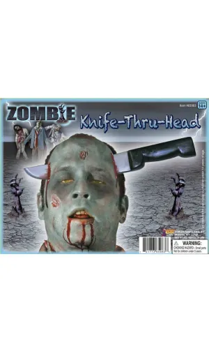 Knife Through Head Halloween Costume Accessory