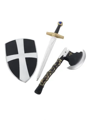 Knight Crusader Kids Axe and Shield Set