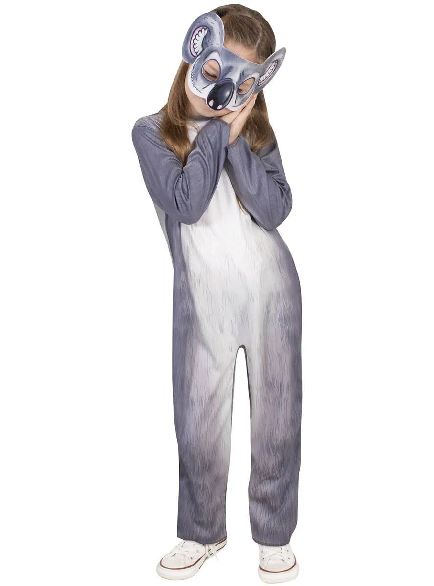 Koala Grey Animal Onesie Girls Book Week Costume