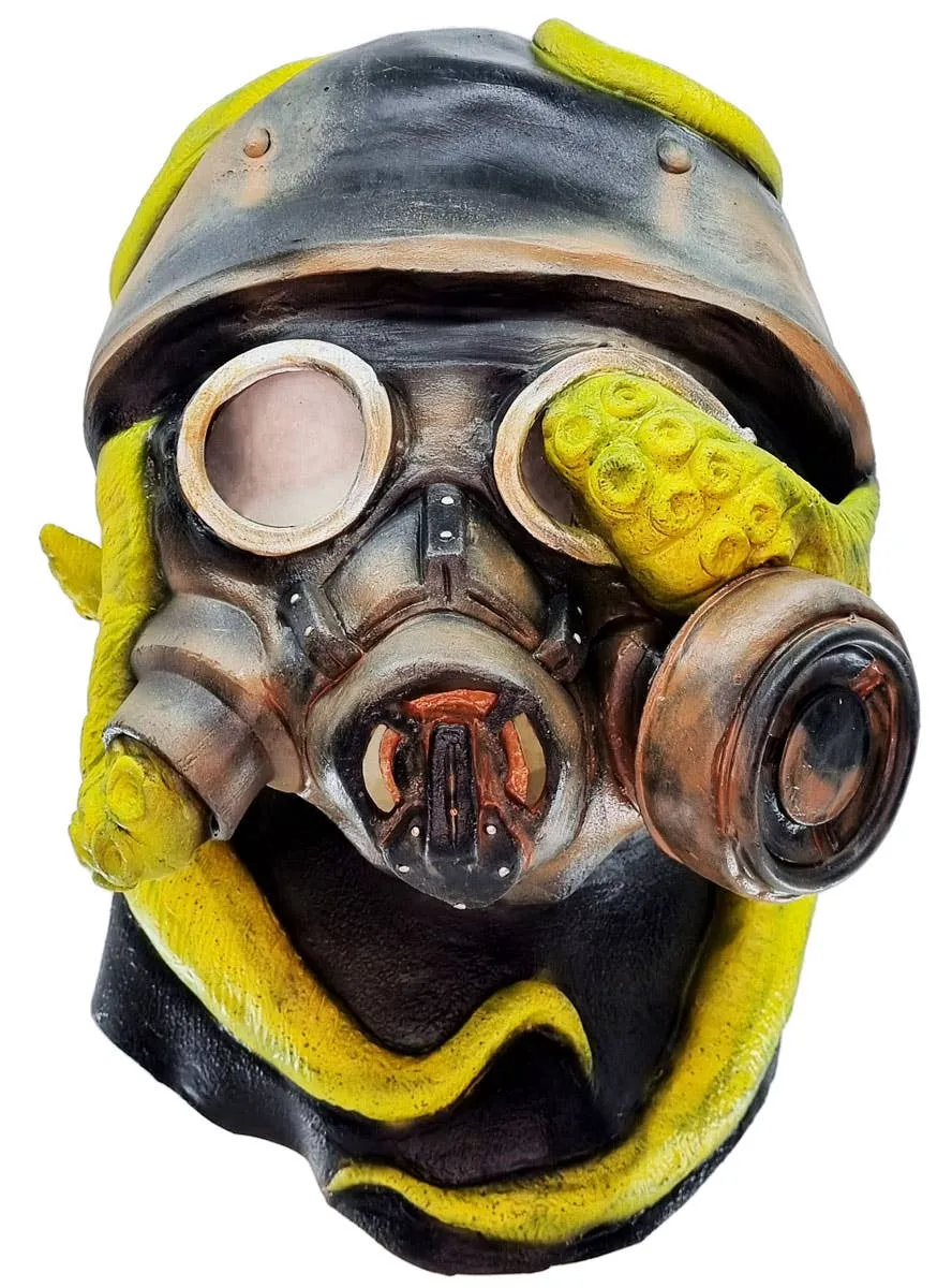 Kraken Warfare Latex Gas Mask with Tentacles Halloween Accessory