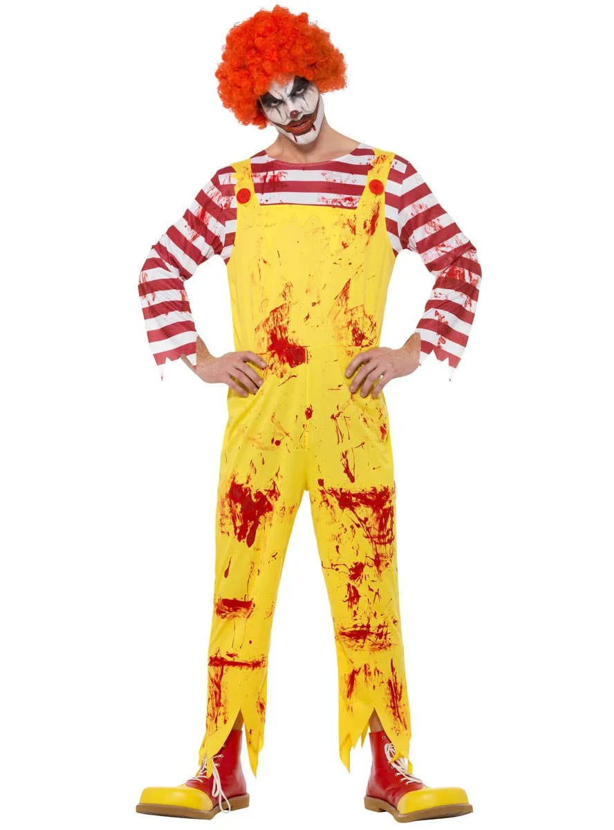Kreepy Killer Clown Mens Halloween Costume