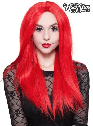 Lace Front 24" Bright Red Womens Fashion Wig