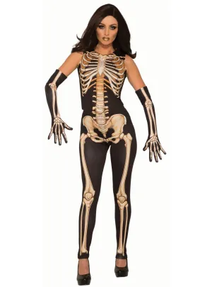 Lady Bones Womens Skeleton Halloween Costume