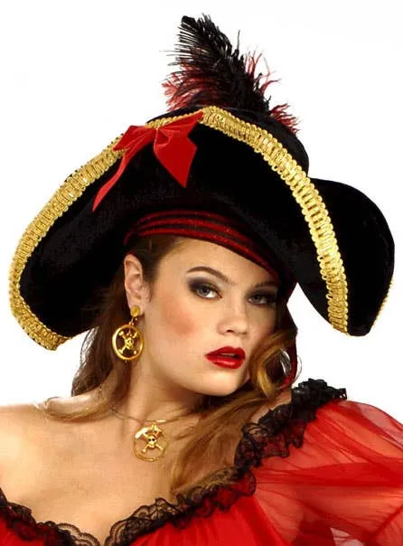 Lady Buccaneer Pirate Wench Costume Hat