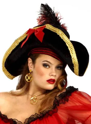 Lady Buccaneer Pirate Wench Costume Hat